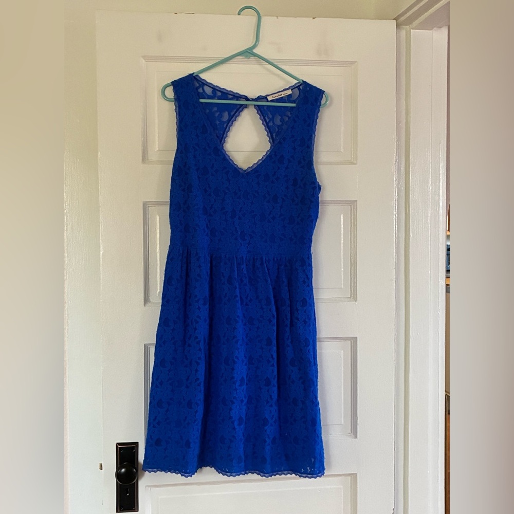 Laundry by Design Vibrant Blue Lace Dress